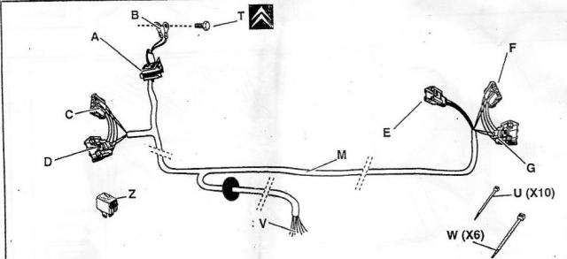 Schema attelage clio 2