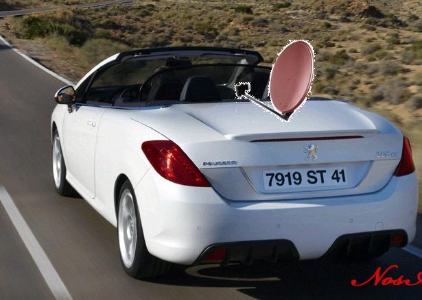 ANTENNE ULTRA COURTE 5cm FOLIATEC PEUGEOT 308 CC