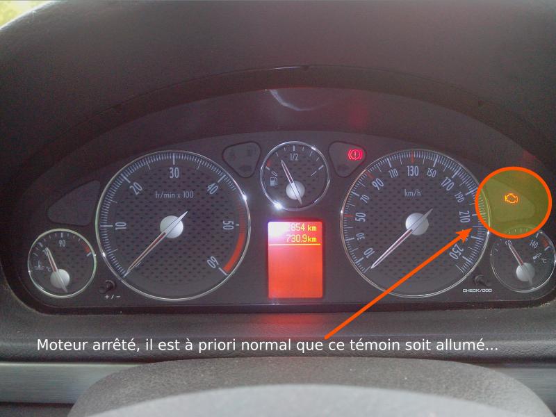 Check OK + témoin antipollution allumé éteint après démarrage Forum Peugeot