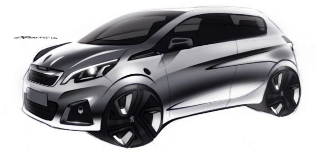 Sketch de la Peugeot 108