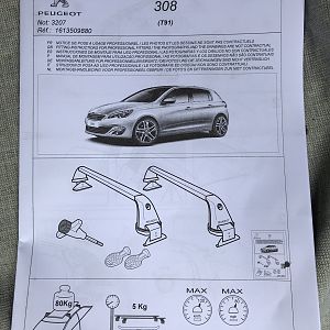 Barre de toit - Modèle 16 135098 80 - Notice 1