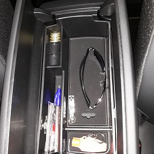 rangement console centrale