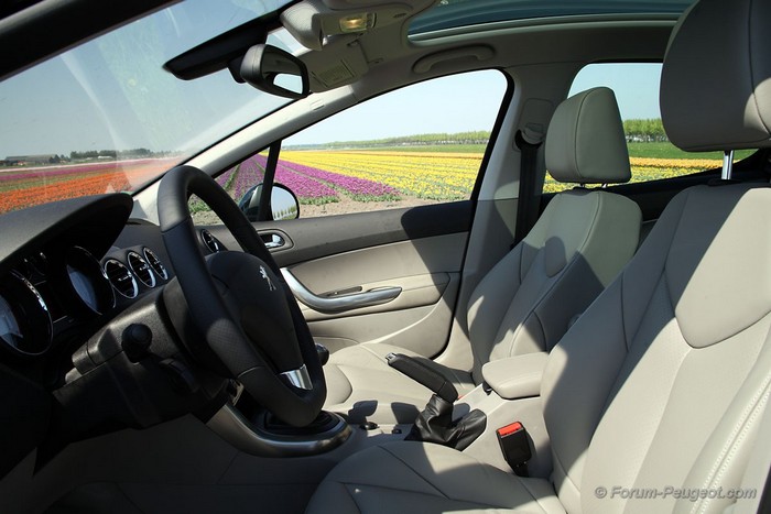 Peugeot 308 restylé cuir perforé grège