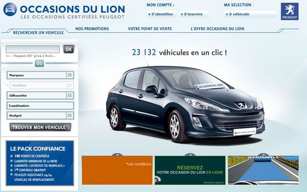 Nouveau site Internet Peugeot Occasions du Lion - Forum-Peugeot.com