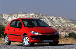 Peugeot 206 phase 1 rouge