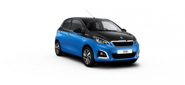 Peugeot 108 Allure Dual French Blue - Noir Caldera