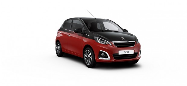 Peugeot 108 Allure Dual Rouge Scarlett - Noir Caldera