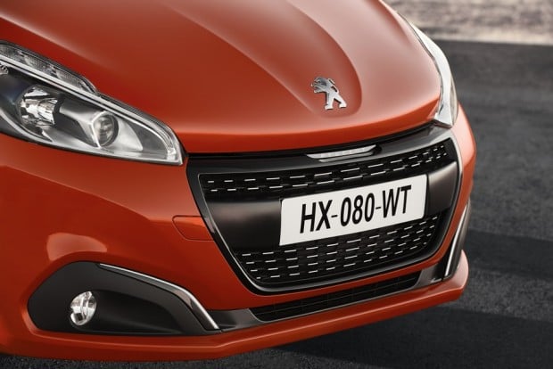La nouvelle face avant de la Peugeot 208
