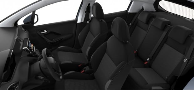 Peugeot 208 Active et Style : Tissu Cran Mistral