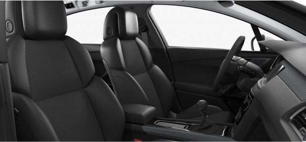 Peugeot 508 Allure : Mi-cuir Marston Noir Tramontane