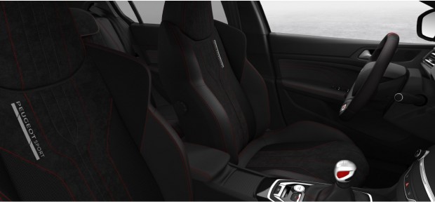 Peugeot 308 GTi 270 : TEP - Alcantara - Tissu Noir Mistral