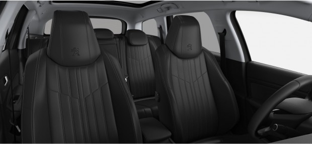 Peugeot 308 SW : Pack Cuir Nappa Noir Mistral
