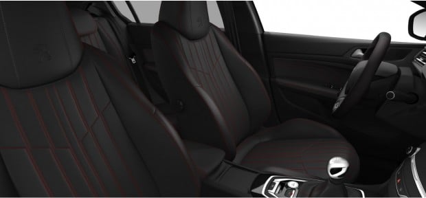 Peugeot 308 GT : Pack Cuir Nappa Noir Mistral