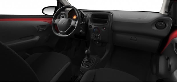 L'intérieur de la Peugeot 108 Access