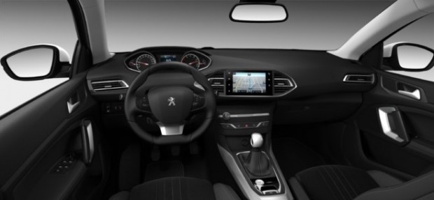 L'intérieur de la Peugeot 308 Féline