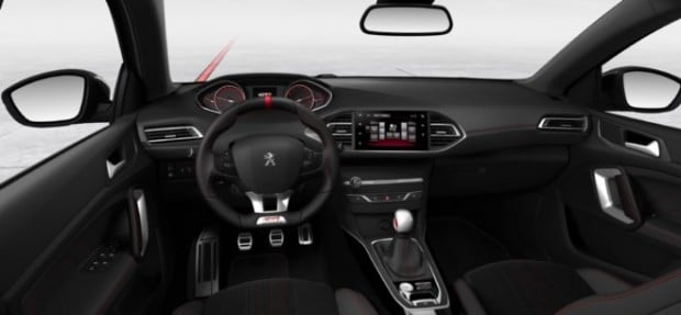 L'intérieur de la Peugeot 308 GTi 250