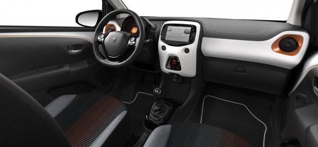 Peugeot 108 : kit de décor Blanc Tangerine