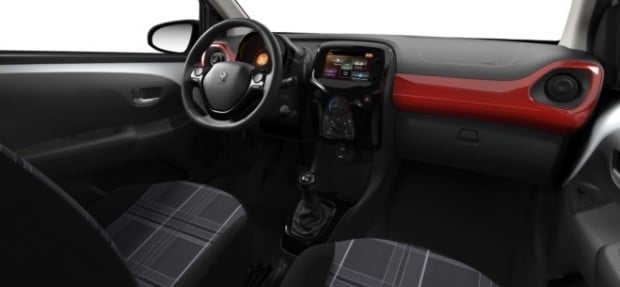 Peugeot 108 : kit de décor Rouge