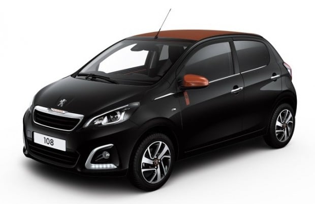Peugeot 108 Top! Roland Garros Noir Caldera
