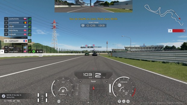 Un tour de chauffe, comme dans les vraies courses