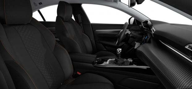 Peugeot 508 Active : Tissu Losange Noir Mistral