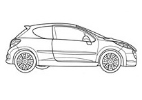 pics Coloriage De Voiture Peugeot enfants avec des peugeot a colorier