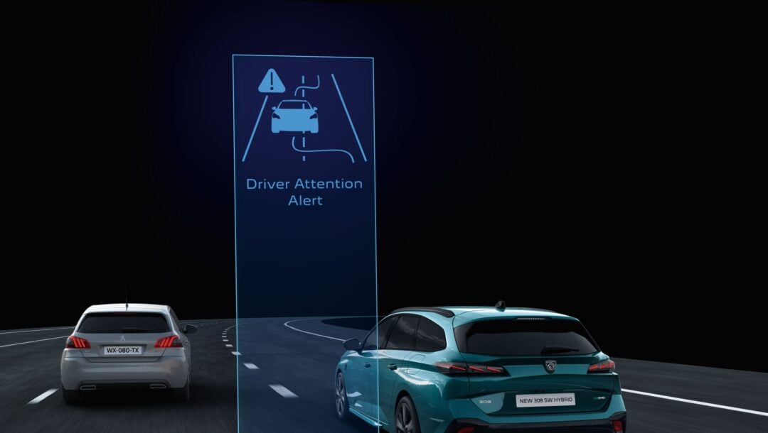 Peugeot ADAS Alerte d'attention du conducteur